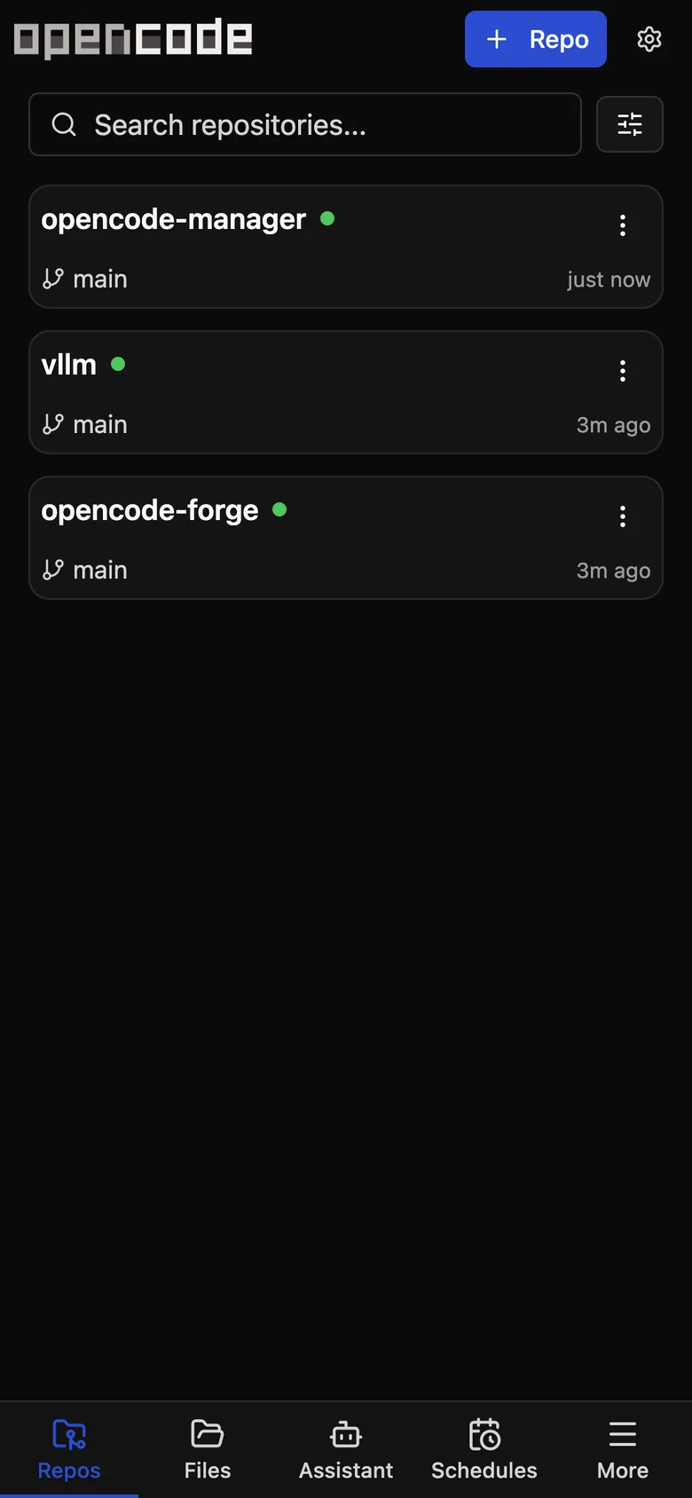 Repository list